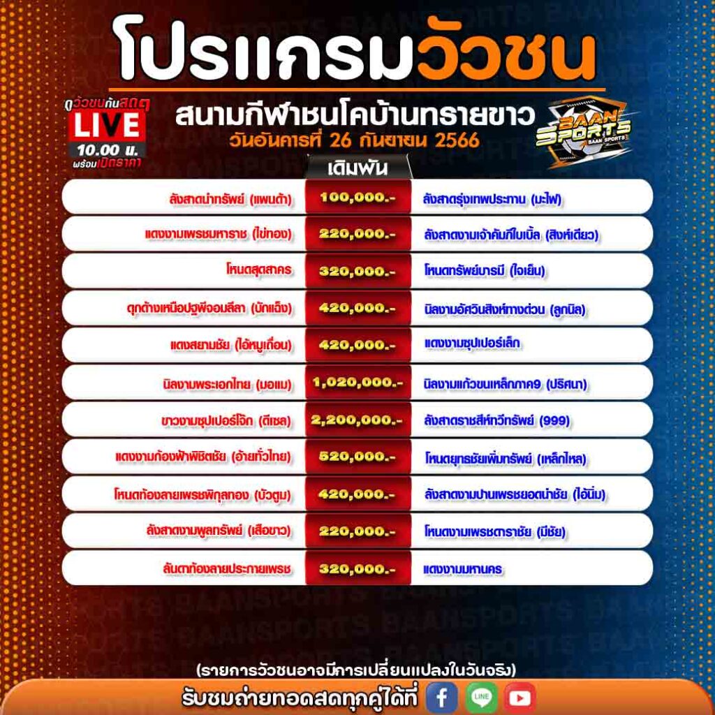 โปรแกรมวัวชน