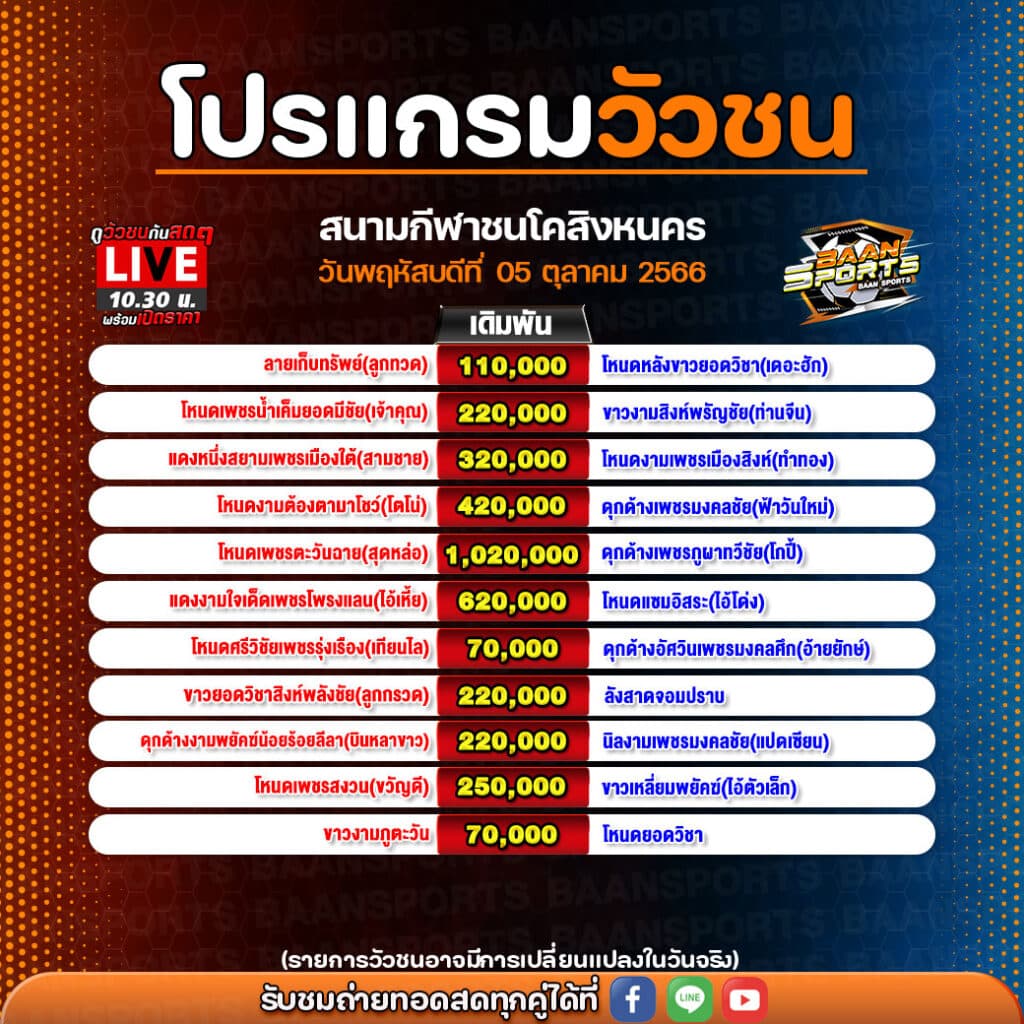 โปรแกรมวัวชน